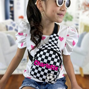 Personalisierte Kinder Schultertasche | Bauchtaschen | Sport-Schultertasche | Kinder Umhängetasche | Gastgeschenke | Geschenk für Kinder