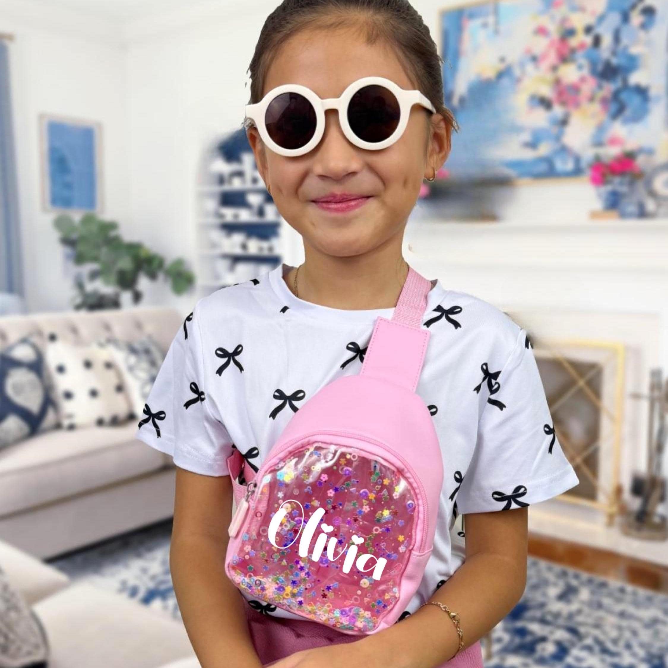 Marsupi personalizzati per bambini / Borsa a tracolla / Mini borsa / Mini borsa a mano / Borsa per ragazze / Borsa a tracolla scintillante / Regalo per bambini