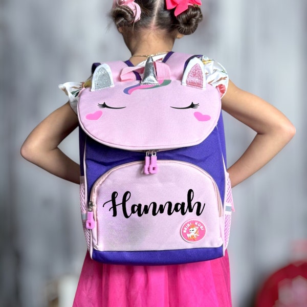 Personalized Unicorn Backpack for Kids | Name on Backpack | Personalized Gifts | Monogram Backpack | Gifts for Girls | Back to School