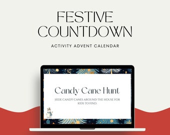 Christmas Countdown Activity Advent Calendar | Holiday DIY Advent Calendar | Family Countdown to Christmas | Printable Advent Calendar