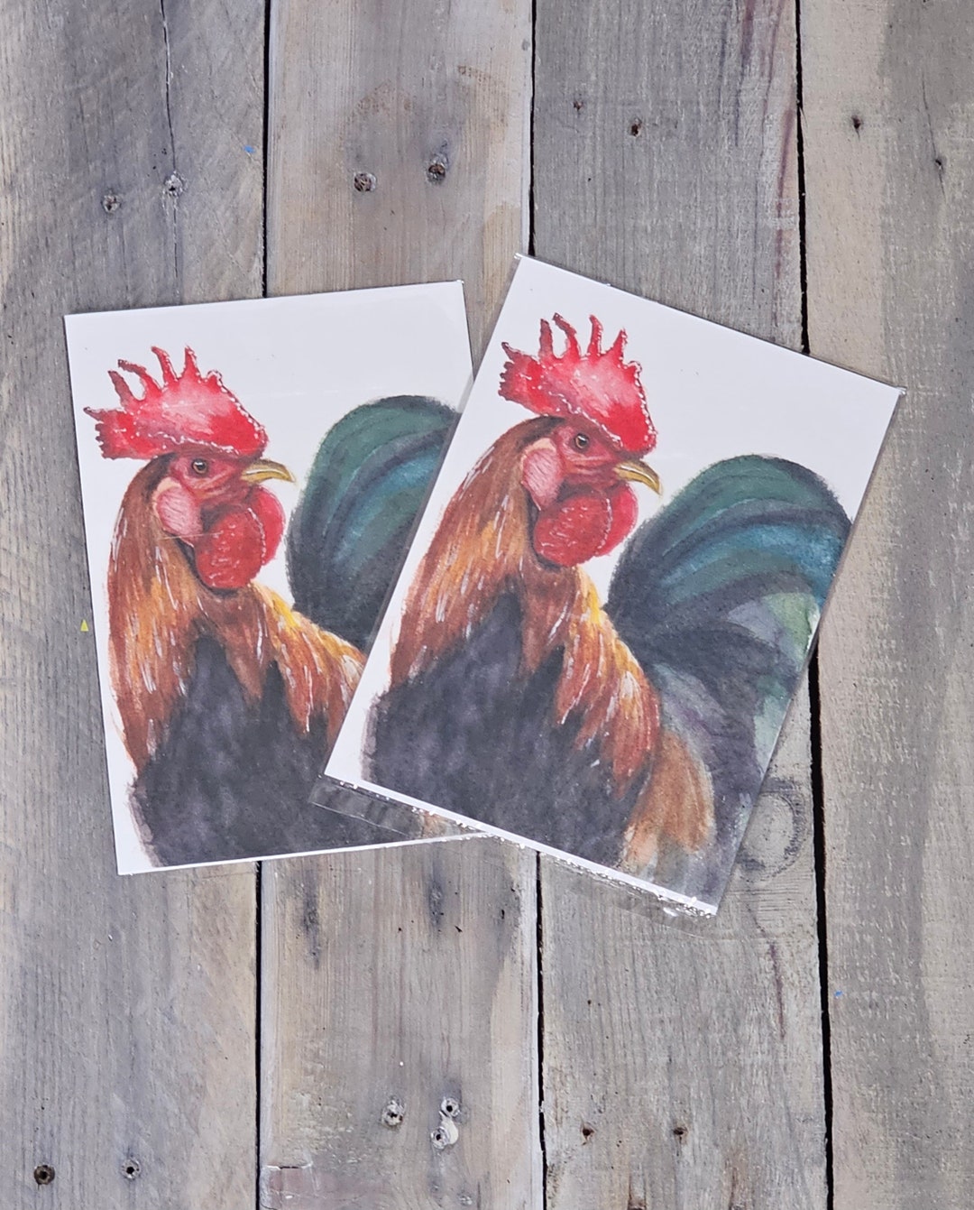 Rooster Fine Art Print Chicken Wall Art Farm Decor Rooster Art Etsy