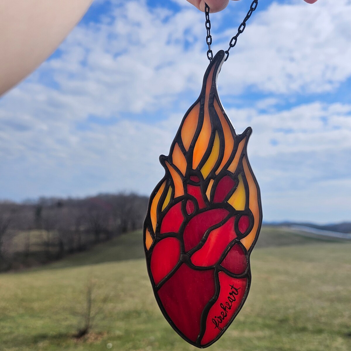 Throne of Glass Stained Glass Suncatcher | Sarah J Maas | Fireheart | Bookshelf Decor - Etsy