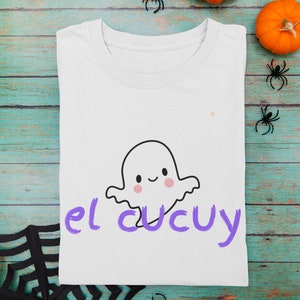 El Cucuy youth t-shirt, bilingual, spanglish, inclusive, LGBTQ+ family, kid, child, gender-neutral, halloween, el cucuy, spooky