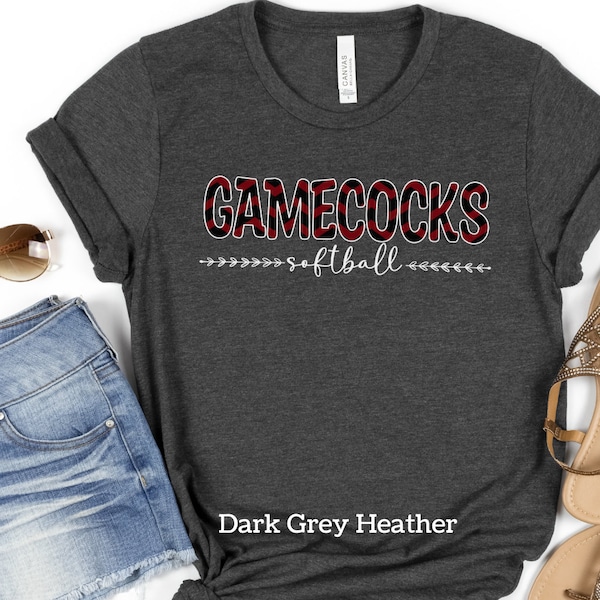 Gamecocks Softball Shirt, USC, South Carolina, Garnet and Black Chevron, Girly Gamecocks Shirt, University Shirt, College Sports, Founders