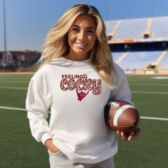 Feeling Cocky Sweatshirt USC South Carolina Garnet and Black