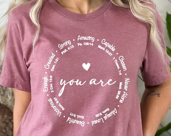 Inspirational Bible Verse Shirt - You Are Enough - Religious Gift
