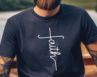 Faith Cross Shirt: Christian Unisex Tee, Love & Grace Gift