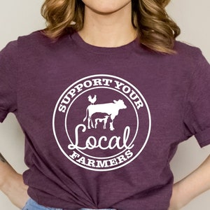 Support Local Farmers T-Shirt: Unisex Farm Tee