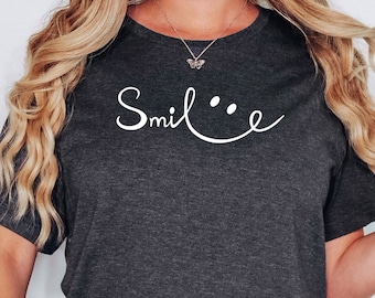 Smile Face T-Shirt: Positive Inspirational Tee