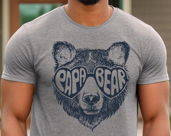 Papa Bear Sunglass, Papa Bear Shirt, Dad Shirt, Father's Day t-shirt, Father's Day Gift, husband present, family shirt matching shirts