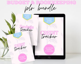 Debt Tracker, Credit Tracker, Savings Tracker, Debt Payoff Plan, Car Savings, House Savings, Credit Score, Debt Snowball, Printables, PLR