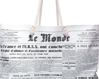 Vintage Newspaper Bag, Newsboy Bag, 1970s Newspaper Bag
