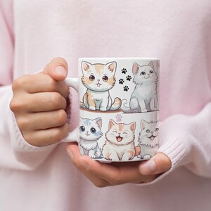 Cat Mug, Cute Cat Mug, Cat Lover Gift, Crazy Cat Lady, Cat Dad, Cat Mom, Black Cat, Funny Cat Mug, Cat Coffee Mug, Happy Cat,