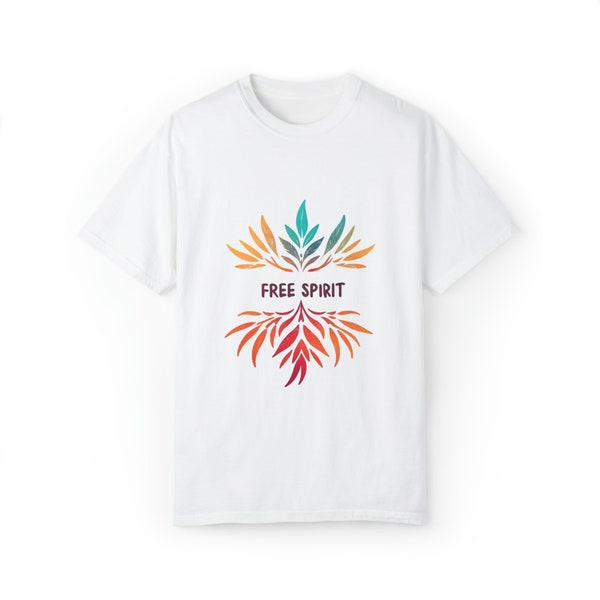 Free Spirit Wings: Expressive Text Logo T-Shirt for a Unique Style