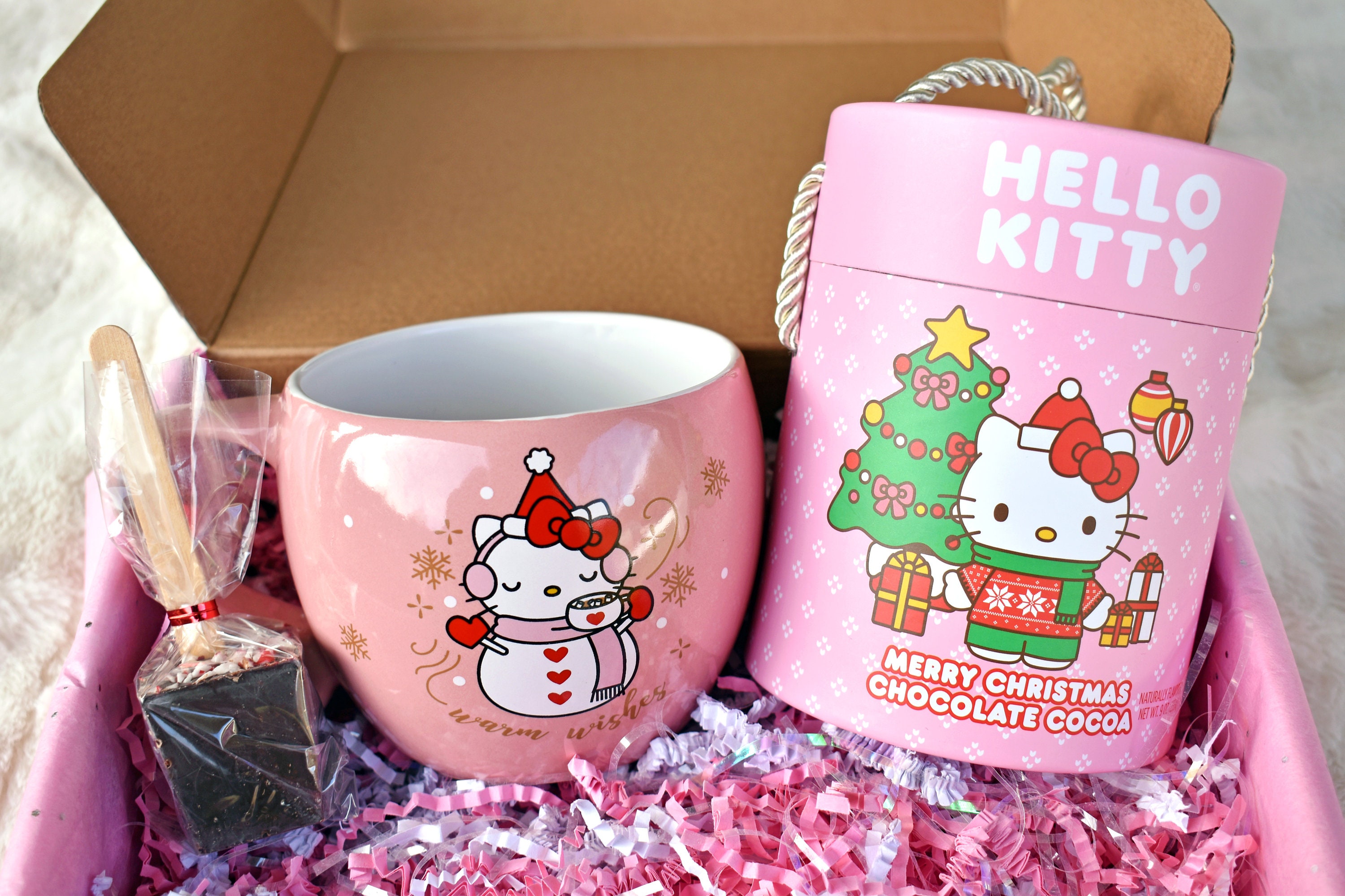 Cozy Cups | Hello Kitty Hot Cocoa Gift Set With Hello Kitty Pink