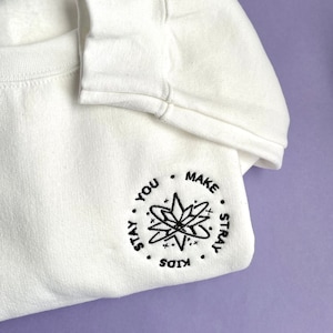 SKZ Compass Embroidered Crewneck Sweatshirt. Adult Unisex. You Make Stray Kids Stay. Pullover Embroidery. Cute Kpop Merch. Gift For STAYs.