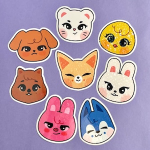 Skzoo Holographic Stickers. Star Holo. Stray Kids K-pop Merch