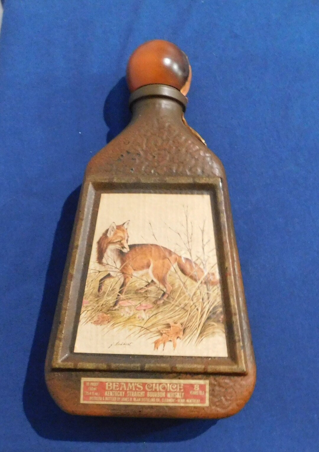 Barware Jim Beam's Choice 1970's Whiskey Decanter/bottle Wildlife