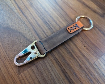 Leather Keychain Belt Loop Clip