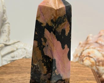 Rhodonite Polished Pointed Tower - Home and GIft