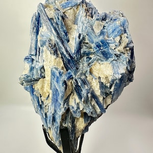 Blauer Kyanit Cluster mit Ständer (1.6 kg)