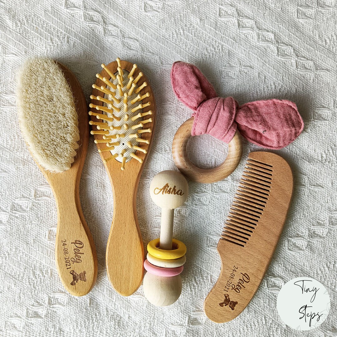 High Quality Private Label Wooden Wool Boar Bristle Small Goat Baby Hair  Brush - China Goat Bristle Baby Hair Brush and Baby Hair Brush price