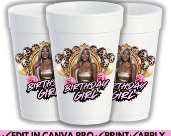 Cup Sticker Templates