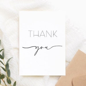 TÉLÉCHARGEMENT NUMÉRIQUE de cartes de remerciement pour mariage, baby shower, shower de bébé