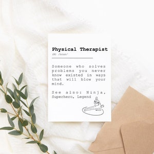 Physical Therapy Greeting Card, I Kneed to Say Thank You Notecard, DIGITAL DOWNLOAD Greeting Card, Anatomy Gift Card, Doctor appreciation