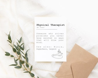 Physical Therapy Greeting Card, I Kneed to Say Thank You Notecard, DIGITAL DOWNLOAD Greeting Card, Anatomy Gift Card, Doctor appreciation