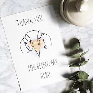 Thank you Doctor Appreciation Gift For Women, Thank You Gifts For Doctor, Custom Doctor Print, Doctor Graduation Gift, Doctor Retirement