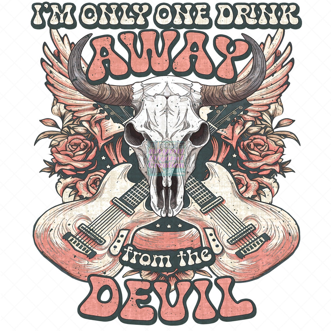 One Drink Away Form the Devil, JELLYROLL SUBLIMATION CHEAP, Jellyroll