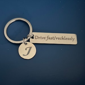Personalized Keychain Engraved Keychain Stainless Steel keychain Drive Safe Keychain Engraved Keyring Custom  Keychain Metal Key chain