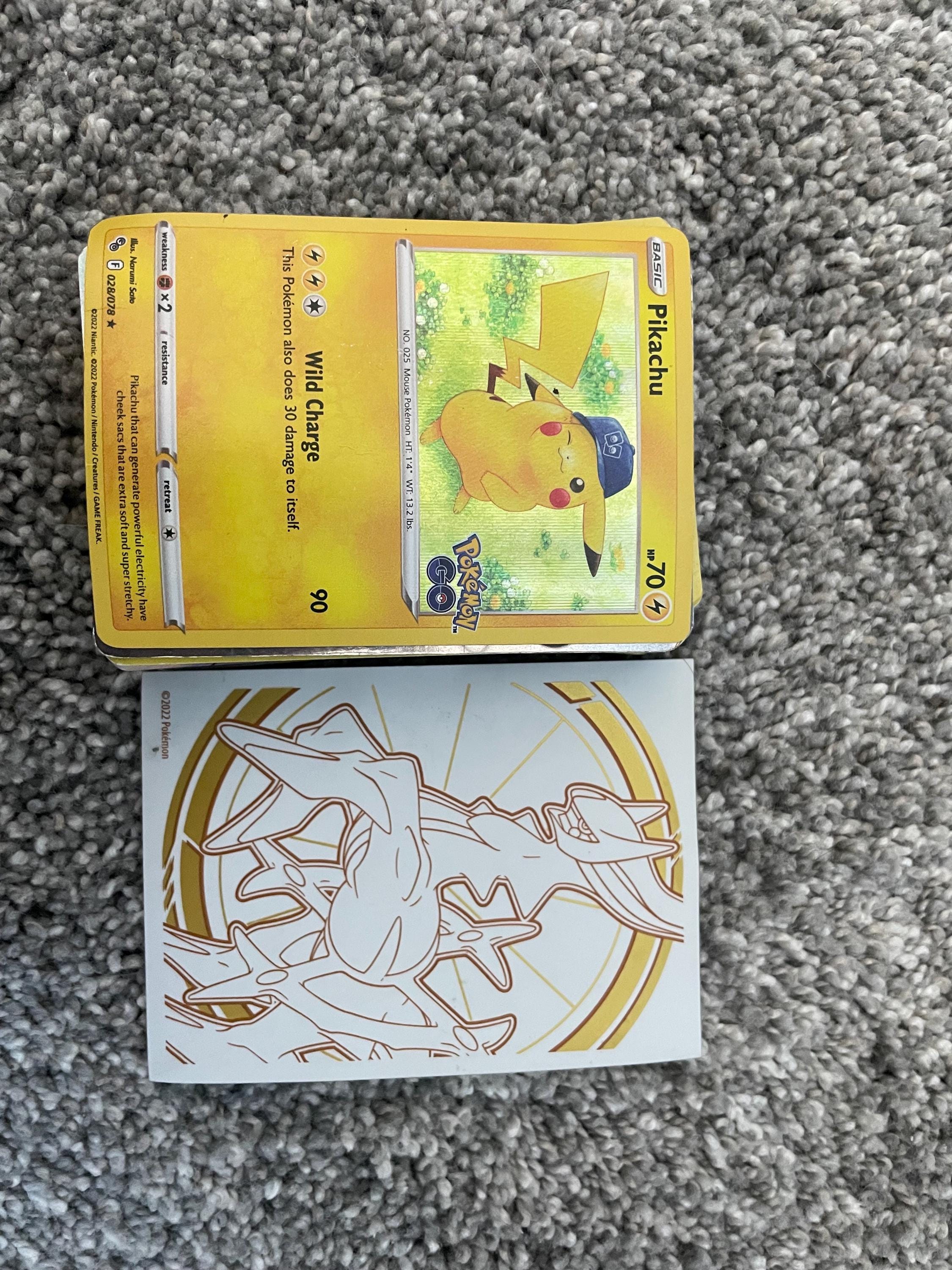 40 Pack Pokeman Cards (includes VMAX Pikachu) - Etsy