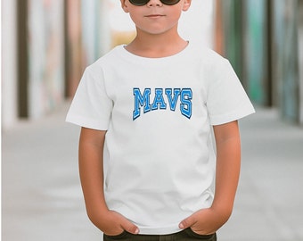 Mavericks Mavs Toddler T-shirt for little fans, sports gear, playoff shirt go Mavs, 100% cotton, Mavericks, Mavs for boys and girls
