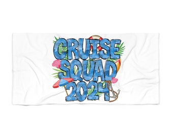 Beach Towel, Cruise towel, fun colors for beach and cruise senior trip 2024 beach vacation