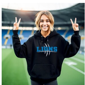 Detroit Lions Hoodie Etsy UK