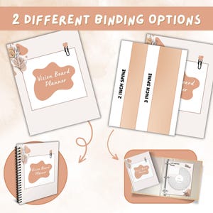 Vision Binder Vision Board Workbook, Vision Board Planner, Brain Dump, Digital ...