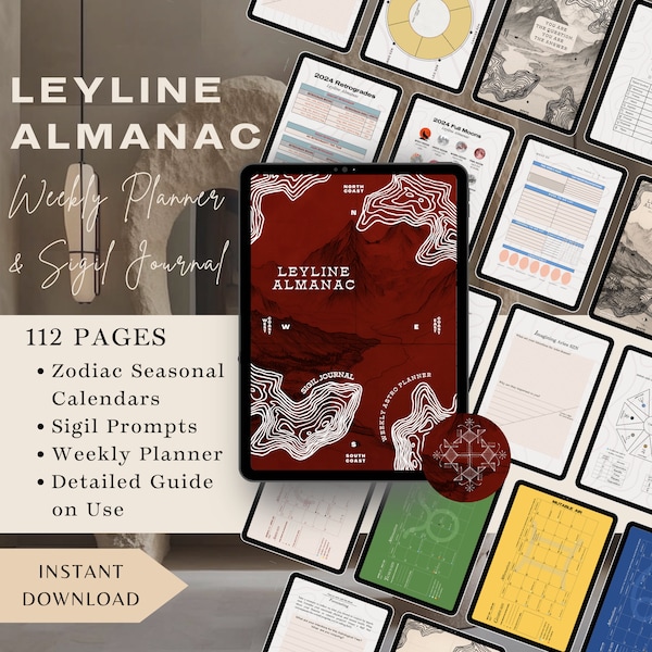2024 Leyline Almanac: Astrology Sigil Journal & Weekly Planner (Digital)