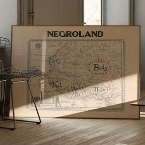1747 Map of Negroland and Upper Guinea | Reworked cartography by Saki Savavi | Antique Map of Africa | Countercartography | West African Map