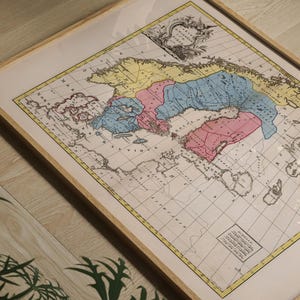1755 Landkarte Norwegen + Schweden | Norwegen + Wildleder + Dänemark | Skandinavische Landkarte | Vintage Kartographie Sammelkarten | Klassenzimmer Poster |