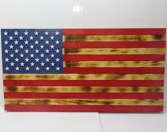 American Flag Wood-wood flag-American Flag Gift-Custom wooden flag-Rustic American Flag- Flag-flag decor-Americanflag-personal custom flag