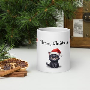 Cat Ceramic Mug | Black Cat Gifts | Black Cat Mug | Cat Lover | Cat Coffee Mug | Cat Owner Gift | Kitty Mugs | Cat Gift | Christmas Gift