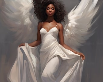 Angels with Wings, Black Angel, Church, Christian, PNG, African American clipart, Stock Images