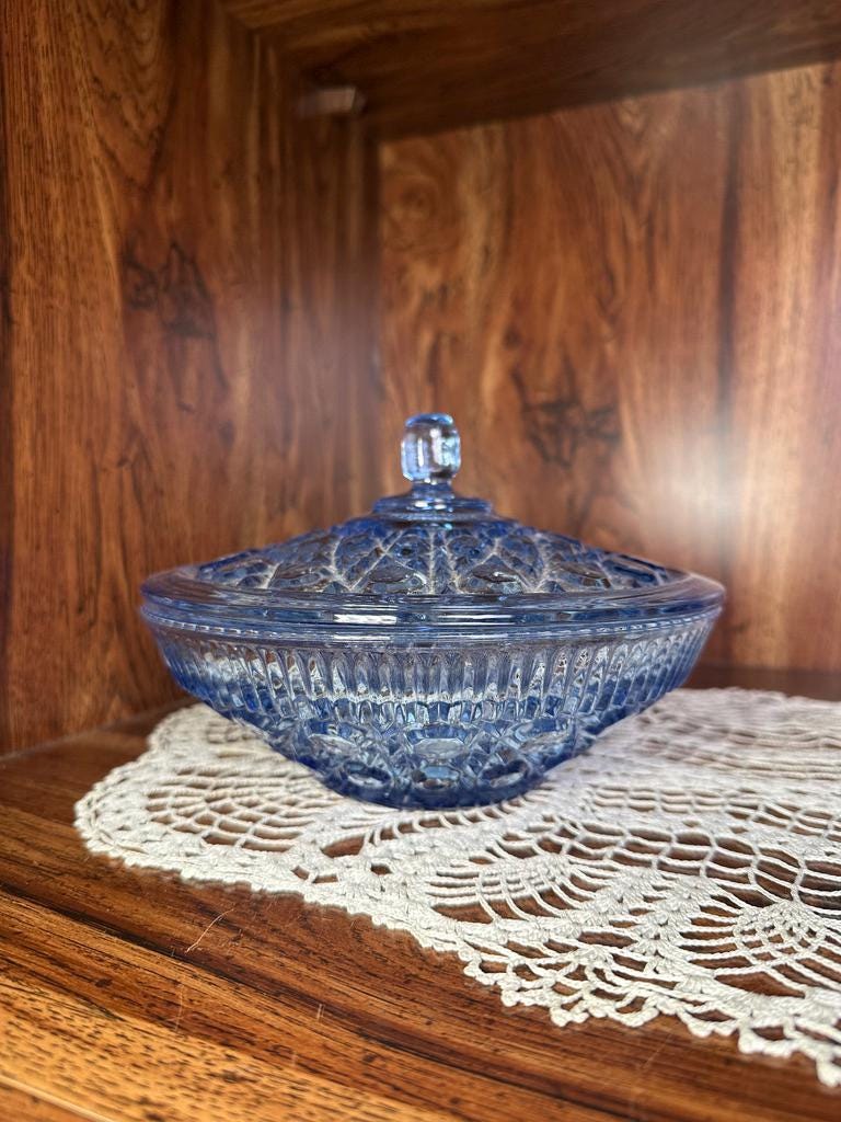 Vintage Glass Ice Box Containers - Etsy