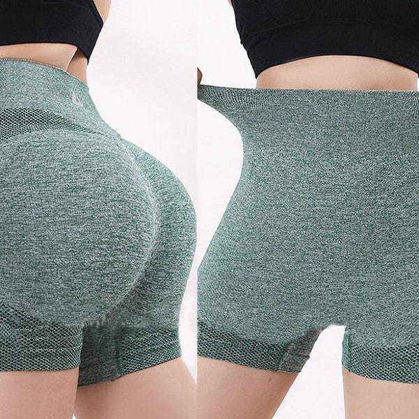 Butt Lift Gym Shorts - Tights - High-Waisted Shorts - Women's Shorts - Tight Shorts - Booty Shorts - Butt Shorts - Workout Shorts