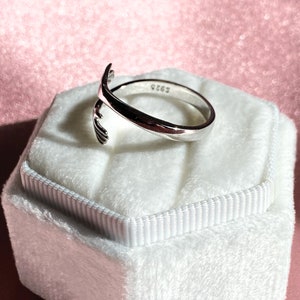 Hug Ring Sterling Silver Gift Ring Birthday Valentine's Day Christmas Friendship Jewellery Open Ring Size Adjustable S925 image 9