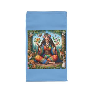 Bolsa térmica personalizada "Nurture Nature", reutilizable de poliéster, ideal para picnic, para el trabajo o para el Día de la Tierra.