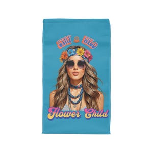 Bolsa térmica personalizada para el almuerzo con diseño de flores silvestres para niños, reutilizable, para picnic, para la escuela y el trabajo, de poliéster.