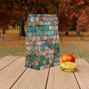 Bolsa térmica para almuerzo con tiza de colores personalizada, reutilizable, para picnic, para el trabajo y de poliéster para la escuela.